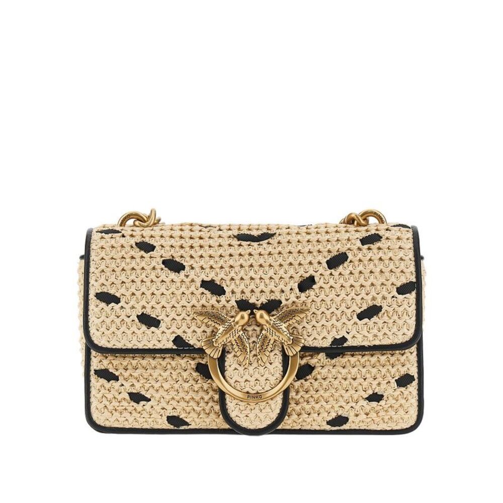 Pinko Women Raffia Mini Love Bag One Light Bag